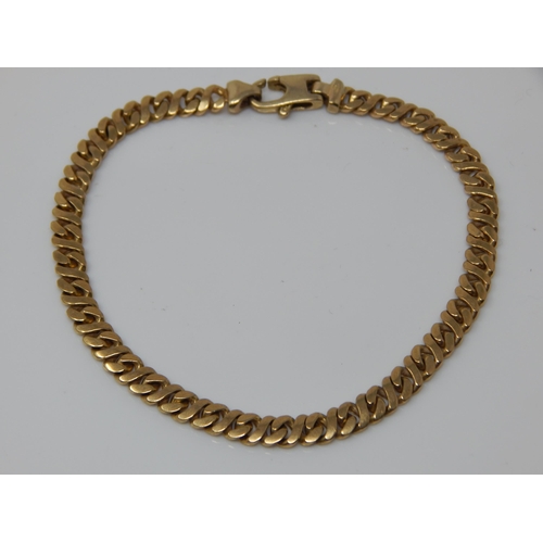 176 - 9ct Gold Bracelet: Length 19.5cm: Weight 10.3g