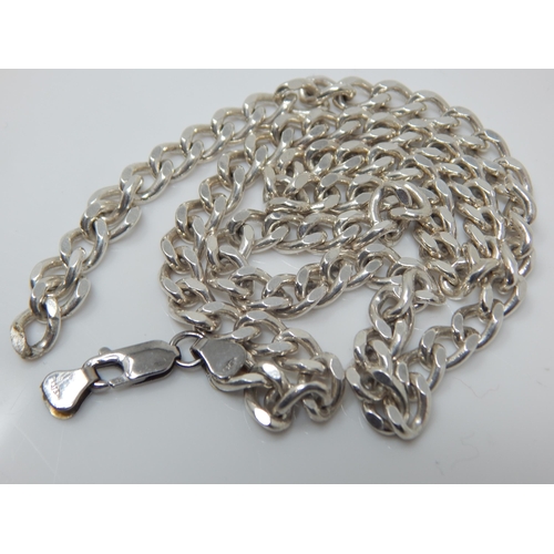 179 - 9ct White Gold Neck Chain: Length 44cm: Weight 30.16g A/F