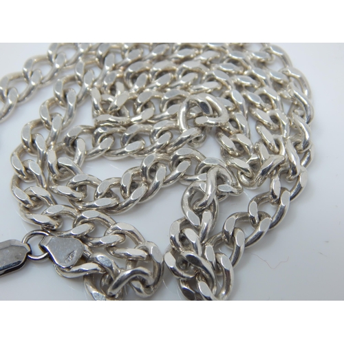 179 - 9ct White Gold Neck Chain: Length 44cm: Weight 30.16g A/F