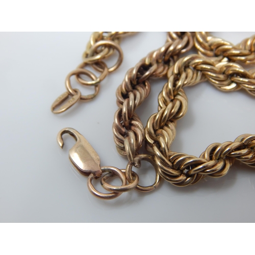 180 - 9ct Gold Neck Chain A/F: Length 45cm: Weight 15.32g