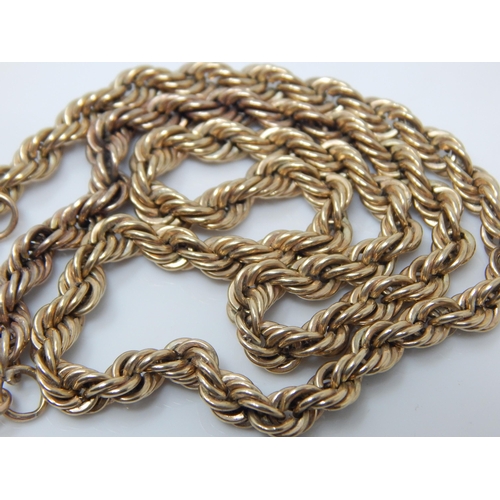 180 - 9ct Gold Neck Chain A/F: Length 45cm: Weight 15.32g