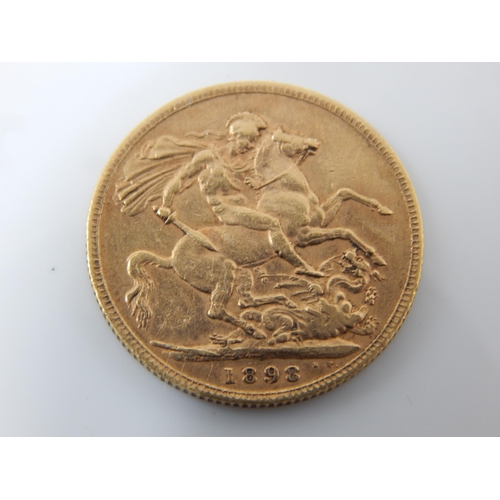 168A - Queen Victoria Full Gold Sovereign 1898