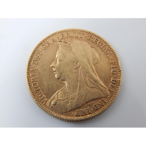 168A - Queen Victoria Full Gold Sovereign 1898