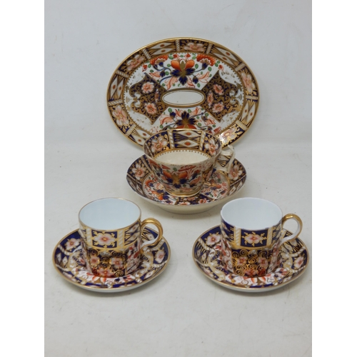 397 - A Pair of Edwardian Royal Crown Derby Coffee Can & Saucers Date Coded 1908 in Excellent Condition to... 