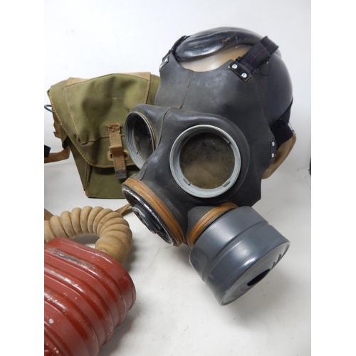 357 - 2 x WWII Gas Masks