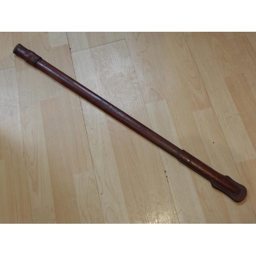 364 - WWI/WWII Leather Sword Scabbard: Length 87cm