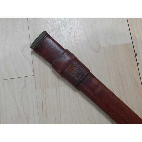 364 - WWI/WWII Leather Sword Scabbard: Length 87cm