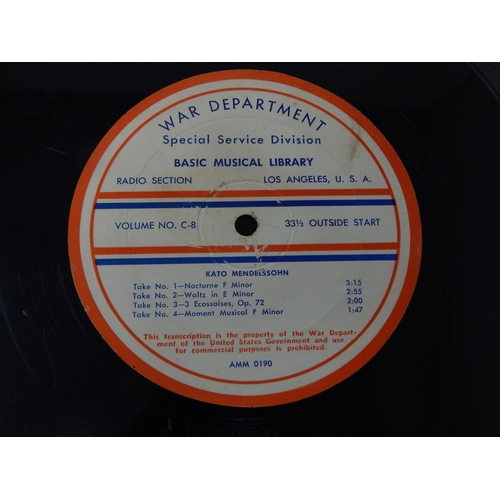 366 - An Unusual Group of U.S War Department Special Service Commercial Records for Transmission to the Tr... 