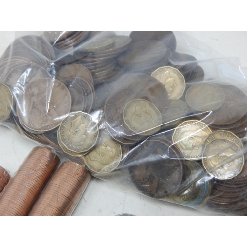 58 - A Quantity of Pre-1947 Silver Coinage: Weight 216g together with sealed packs of decimal coinage & a... 