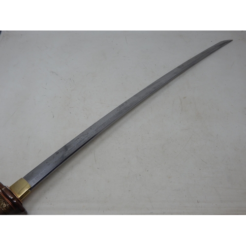 368 - A 17th/18th Century Japanese Samurai Sword with early Signed Tang & a Punched Hole for Peg: This is ... 