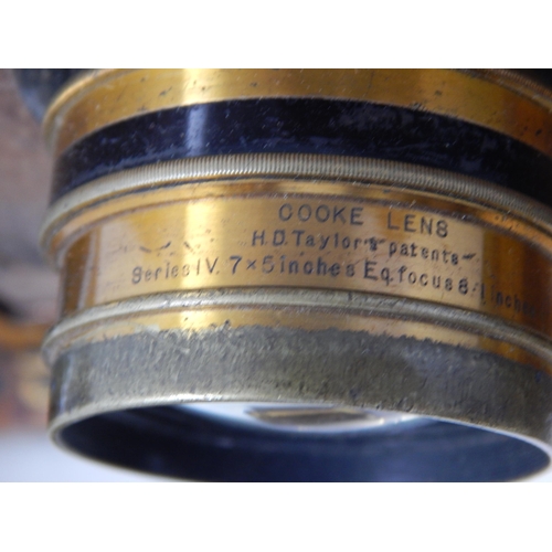 548 - Antique Bellows Cameras & Lenses
