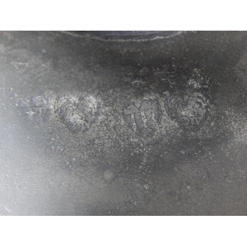 72 - Early 18th Century Pewter Footed Plate or Tazza c. 1720 by John Brown/Robert Brown: Diameter 23.3cm:... 