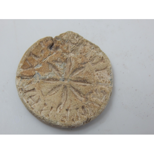 Medieval 13th Century Circular Double Sided Lead Seal Matrix