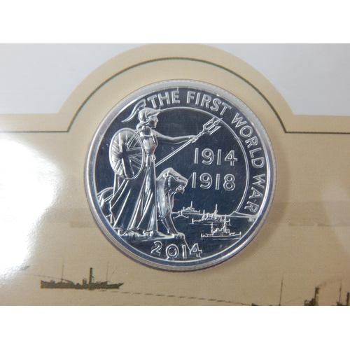 84 - Group of 4 x Silver Twenty Pound coins in Royal Mint packs