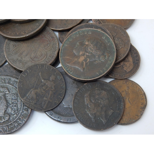 80 - George III Copper Penny 1797, George III Copper Pennies(3); Victoria Copper Penny 1843; 1812 Cornish... 