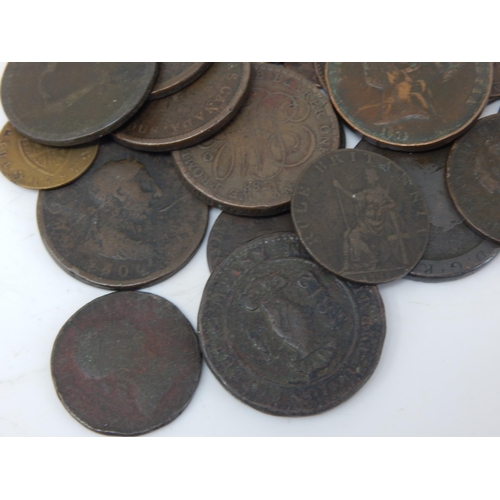 80 - George III Copper Penny 1797, George III Copper Pennies(3); Victoria Copper Penny 1843; 1812 Cornish... 