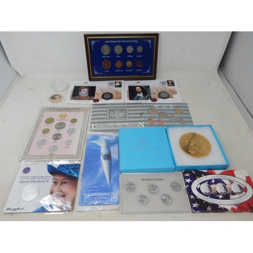62 - Alderney Concorde 2003 £5 Brilliant Uncirculated coin in pack, Kings and Queens of Britain Elizabeth... 