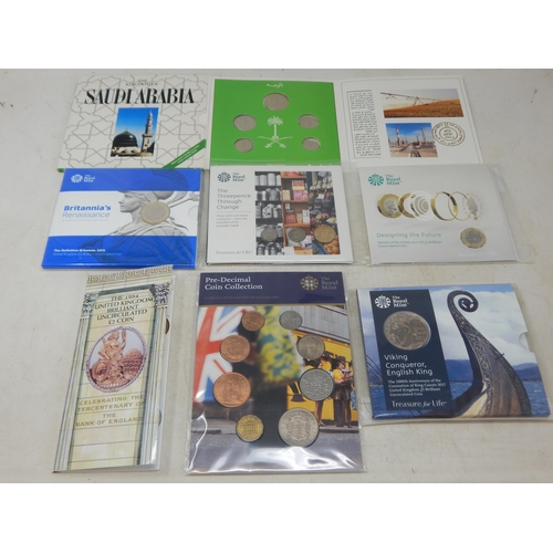 87 - The Definitive Britannia £2; Designing the Future £1 coin 2017; The Threepence Through Change; Saudi... 