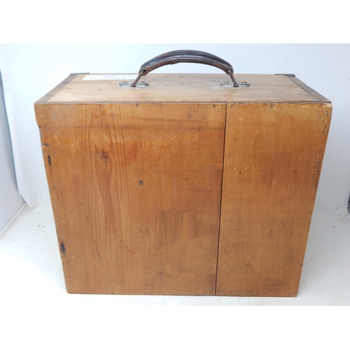 57 - Collectors 6-drawer vintage wooden cabinet