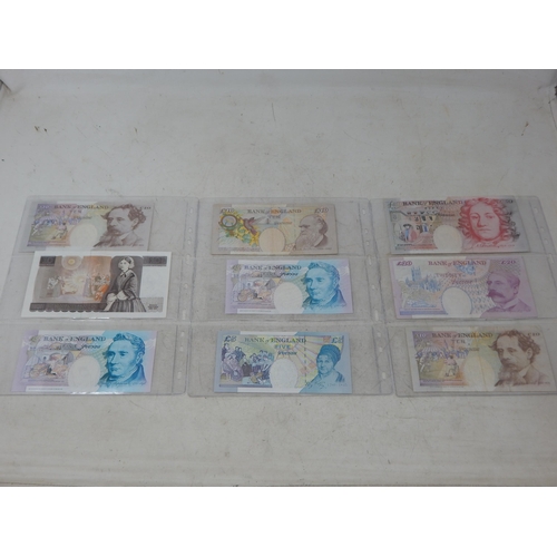 64 - Collection of Bank of England vintage Banknotes total face value £125 generally Very Fine