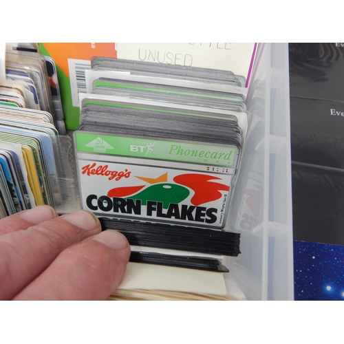 89 - A superb collection of phone cards neatly housed in plastic tub