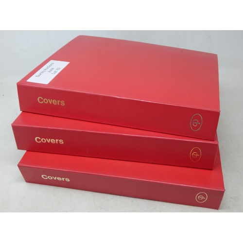 63 - Collection of First Day Covers, etc housed in 3 x red albums