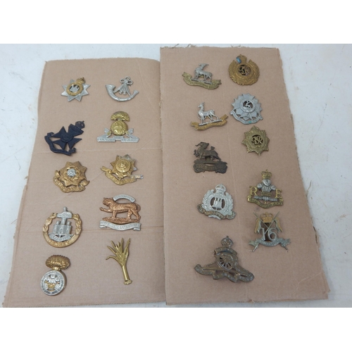 A Quantity of Military Cap Badges From a Private Collection.