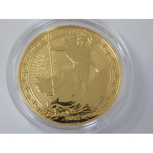106 - 1oz .999 Fine Gold Britannia 2018