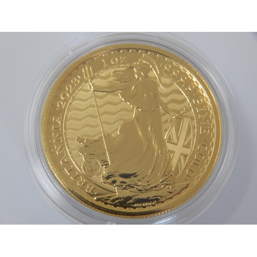 108 - 1oz .999 Fine Gold Britannia 2023