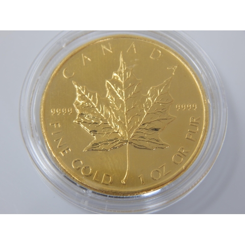 109 - 1oz .999 Fine Gold Canadian Maple 2010