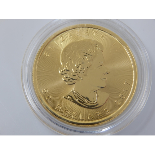 112 - 1oz .999 Fine Gold Canadian Maple 2017