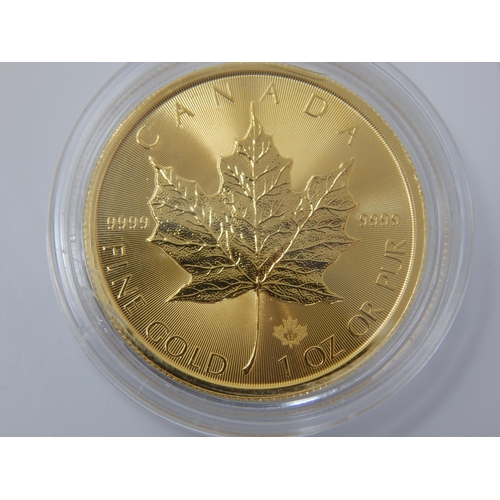 115 - 1oz .999 Fine Gold Canadian Maple 2017