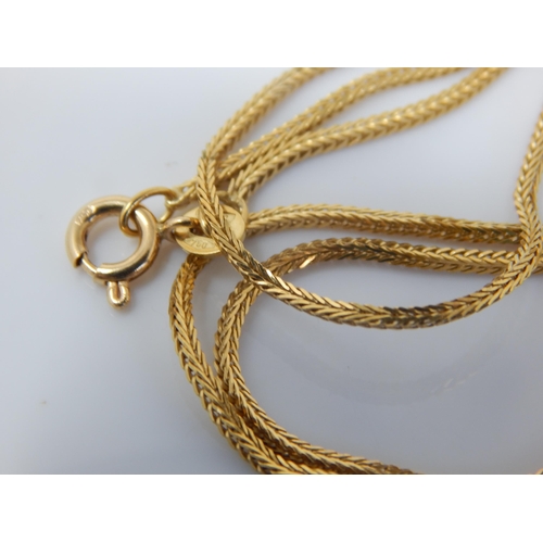 10 - 18ct Gold neck Chain: Length 58cm: Weight 5.48g