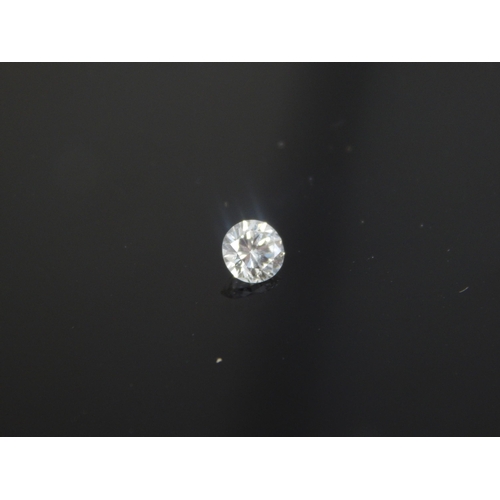 13 - Unmounted South African Brilliant Cut Solitaire Diamond 0.23ct: Clarity VS: Colour G-H with COA