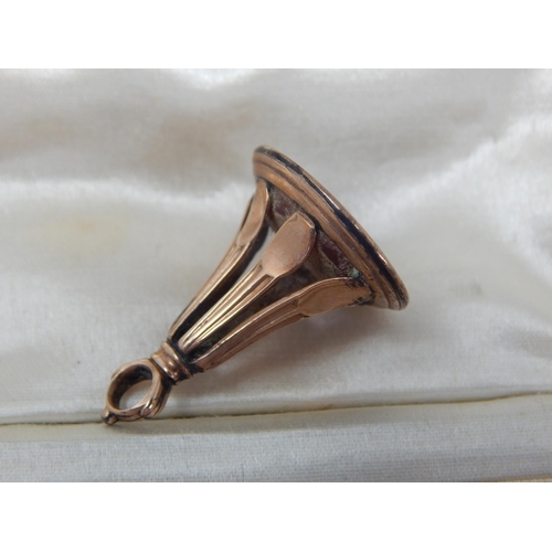 45 - Edwardian Unmarked Gold Brooch Set with Turquoise & Pearls with Safety Chain: Width 50mm: Weight 3.8... 