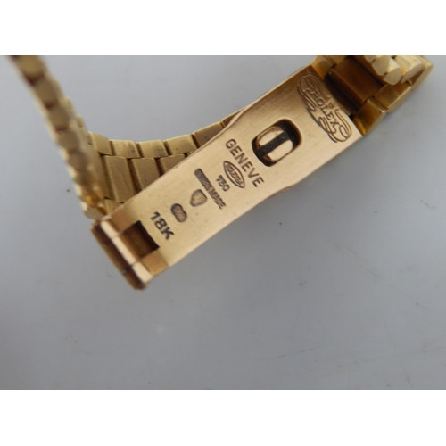 94 - ROLEX 18ct Gold Oyster Perpetual Ladies Wristwatch on 18ct Gold President Bracelet with Screw Down C... 