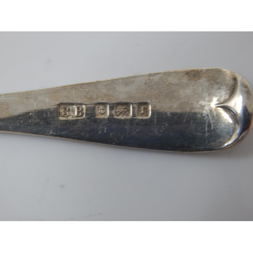 113 - An Edwardian Set of 6 Silver Teaspoons & Tongs: Hallmarked Birmingham 1905 by Barker Brothers in Ori... 