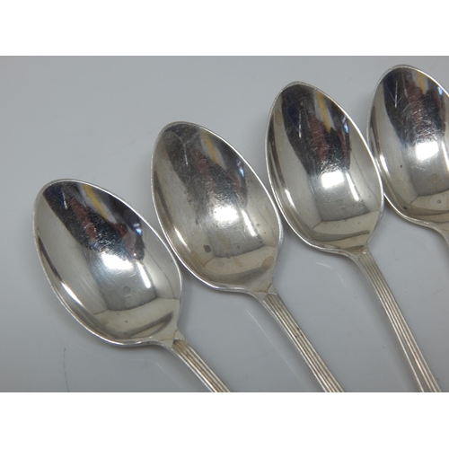 115 - A Set of 6 Silver Coffee Spoons Hallmarked Sheffield 1940 by Joseph Elliot & Sons: Weight 52g