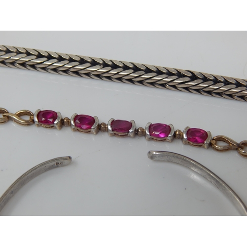 120 - A Quantity of Silver Jewellery Including Bangles, Pendant, Rings etc (lot) Weight 148g
