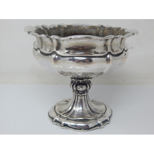 123 - 19th Century Silver Pedestal Bowl: 13 Loth, 812 Standard: Weight 124g