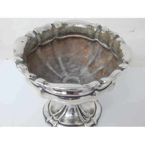 123 - 19th Century Silver Pedestal Bowl: 13 Loth, 812 Standard: Weight 124g