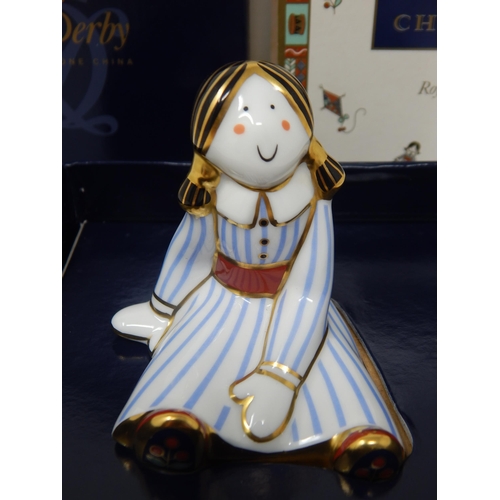 365 - Royal Crown Derby Treasures of Childhood Ragdoll 2003. Boxed & Sleeved.