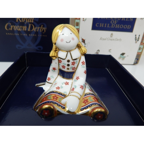 367 - Royal Crown Derby Treasures of Childhood Fleur Ragdoll 2005. Boxed & Sleeved.