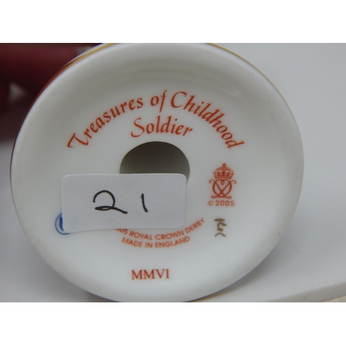 370 - Royal Crown Derby Treasures of Childhood Soldier. 2006.