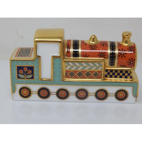 372 - Royal Crown Derby Treasures of Childhood Steam Train 2003.