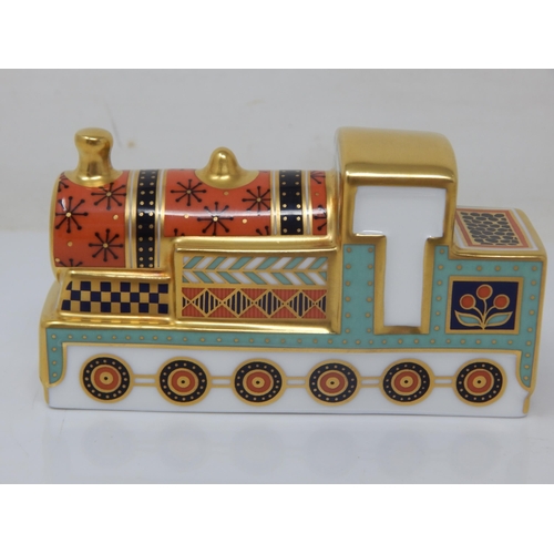 372 - Royal Crown Derby Treasures of Childhood Steam Train 2003.