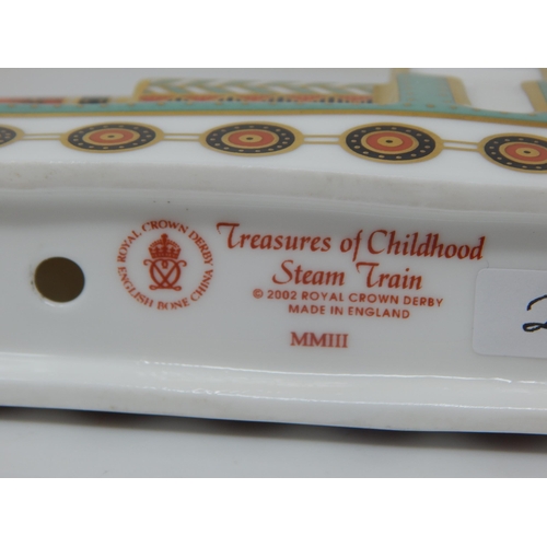 372 - Royal Crown Derby Treasures of Childhood Steam Train 2003.