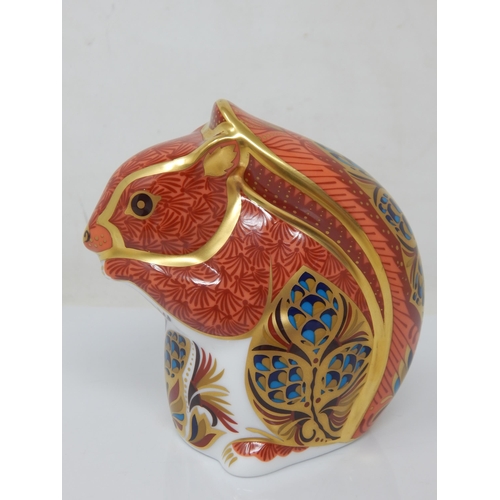 379 - Royal Crown Derby Red Squirrel. Gold Stopper 2013.