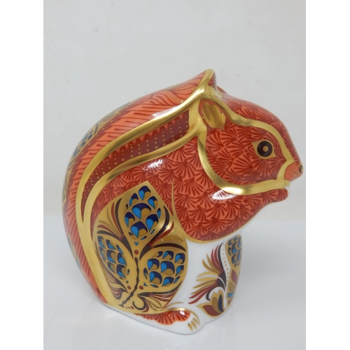 379 - Royal Crown Derby Red Squirrel. Gold Stopper 2013.