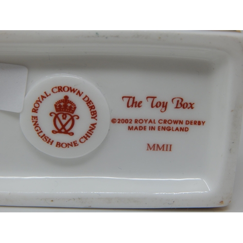 394 - Royal Crown Derby Miniature Houses “The Toy Box” 2002.